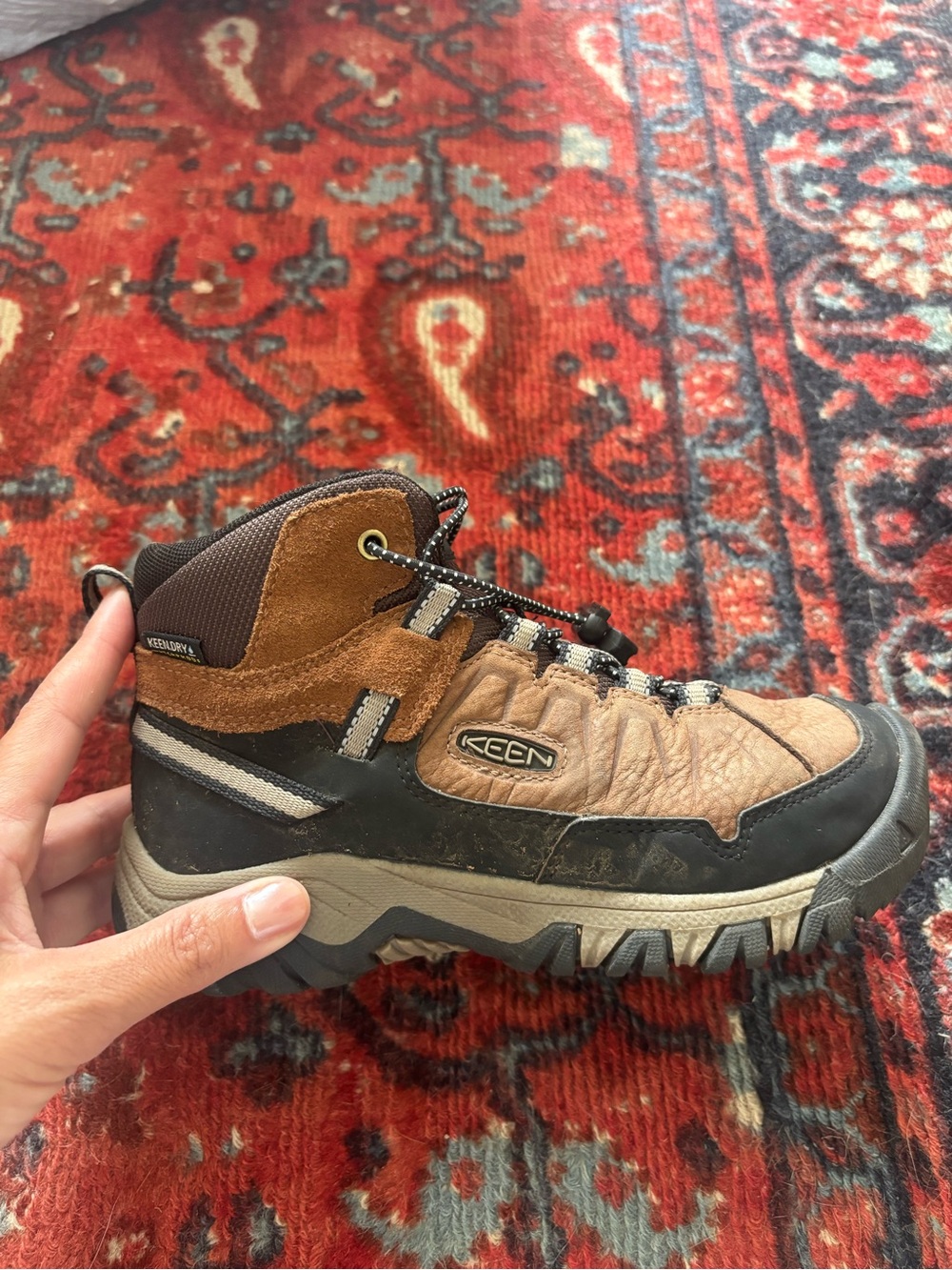 Keen Brown and Black Men's Hiking Boot